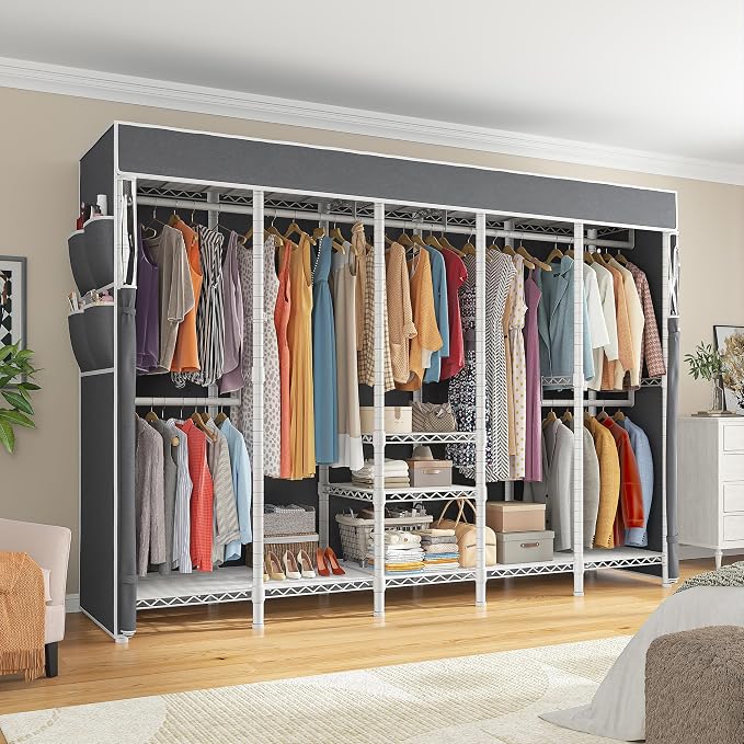 Raybee 90.6" W Clothes Rack - Image 5