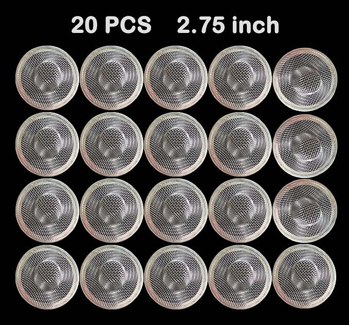 20Pcs Bathroom Sink Drain Strainer Screen Mesh, 2.75'' Stainless Steel Slop - Image 6