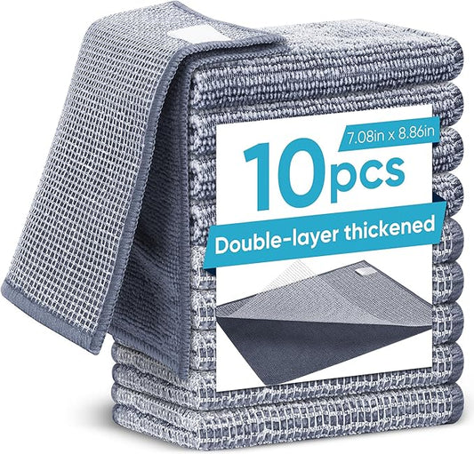 10Pcs New Upgrade 2-Layer Non Scratch Wire Dishcloth, Wire Dishwashing Rag by Unknown