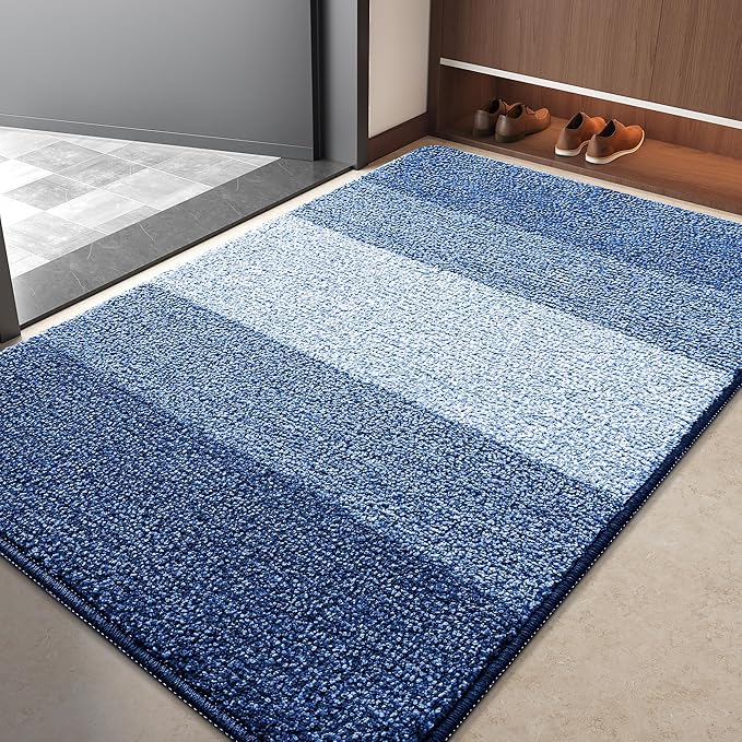 Kitinjoy Indoor Outdoor Door Mat, 40x32 Non-Slip Absorbent Dirt Trapper by Kitinjoy
