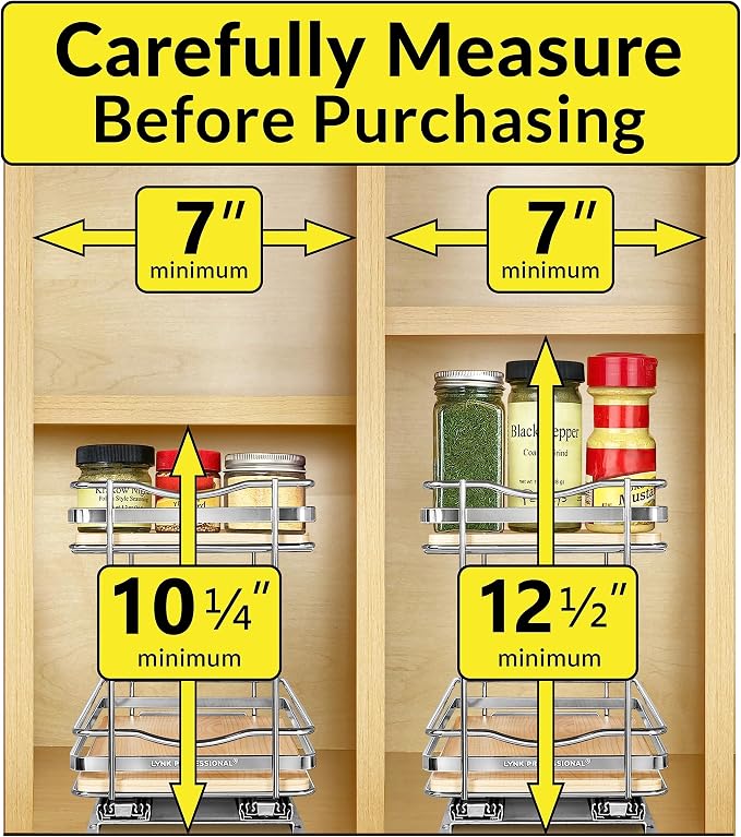 LYNK PROFESSIONAL® Élite™ Pull Out Spice Rack Organizer - Image 4