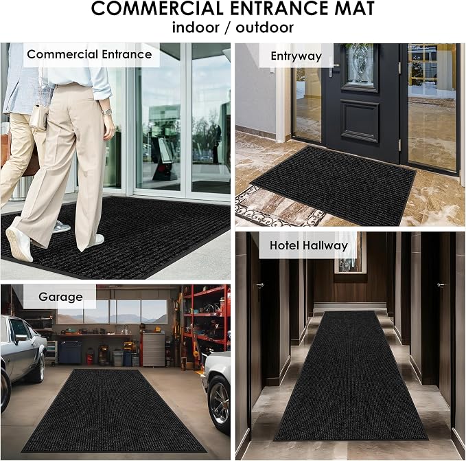 3′ x 28′ Front Door Mat Indoor Outdoor Entrance, Commercial Floor Mat Heavy - Image 8