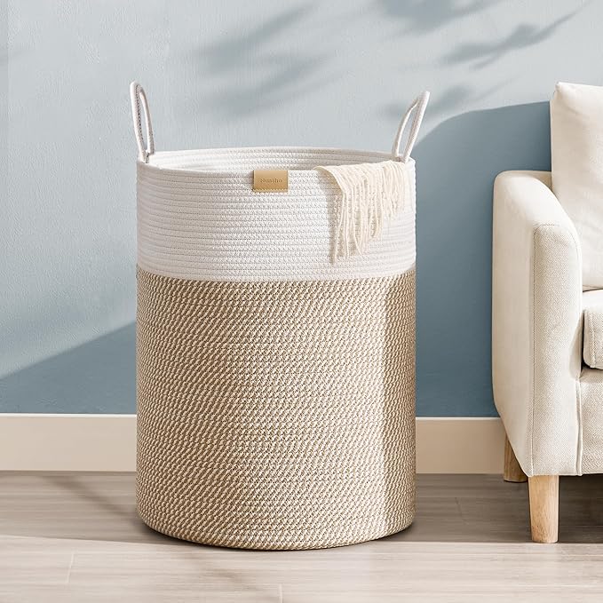 Laundry Hamper 95L, Large Laundry Basket by Nunsino
