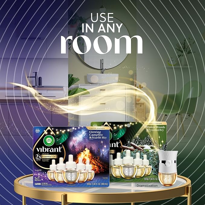 Air Wick Plug In Vibrant Scented Oil, Campfire + Winter Woods, Air Fresheners - Image 7