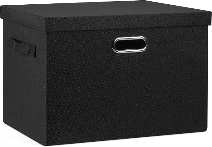 Large 17" 36 Quart Collapsible Stackable Storage Bins by GraciadecoStorage