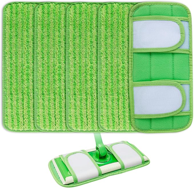 Reusable Pads Compatible with Swiffer Sweeper Mops by KEEPOW