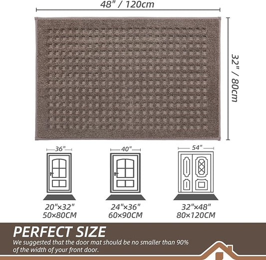 BEQHAUSE Waffle Door Mats Indoor 32"x48", Dog Mat - Image 2