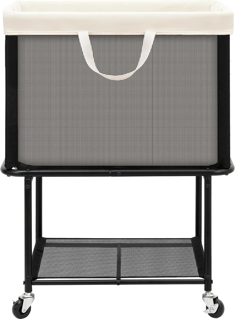 Rolling Laundry Hamper with Lockable Wheels, 29-Gallon (110L) Laundry Cart wi...