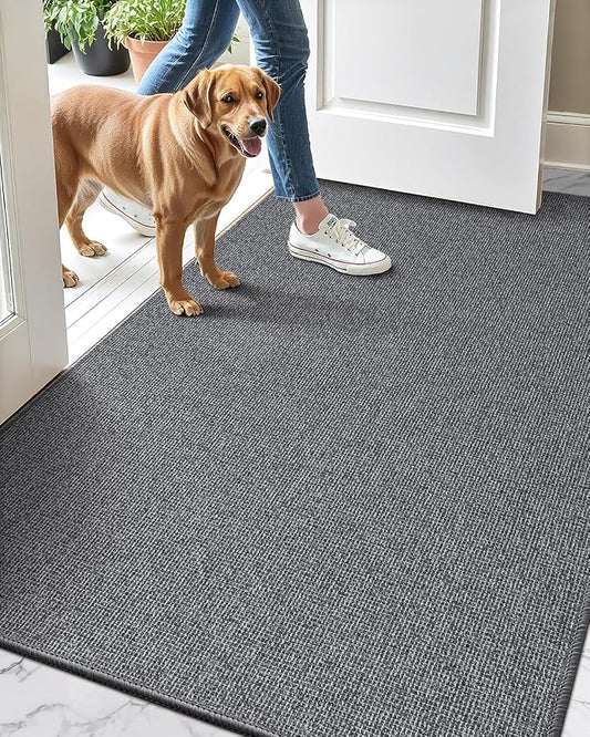 LUMI Indoor Door Mat 36"x59", Ultra Thin Low Profile Non-Slip Doormat by LUMI
