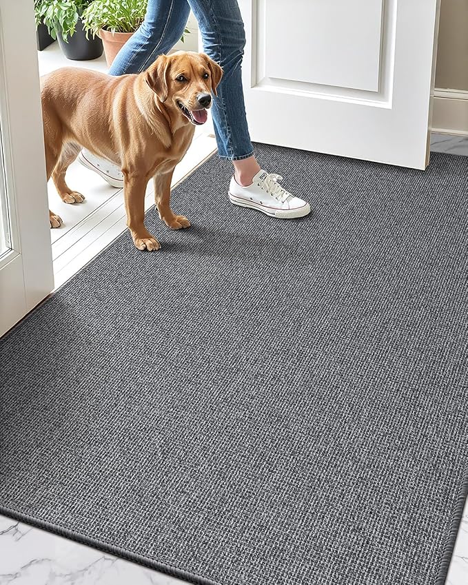 LUMI Indoor Door Mat 36"x56", Ultra Thin Low Profile Non-Slip Doormat by LUMI