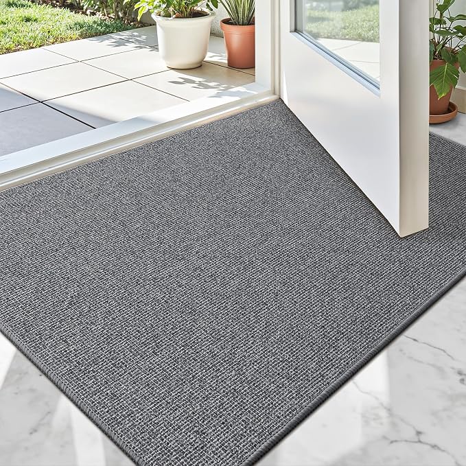 LUMI Indoor Door Mat 32"x48", Ultra Thin Low Profile Non-Slip Doormat by LUMI