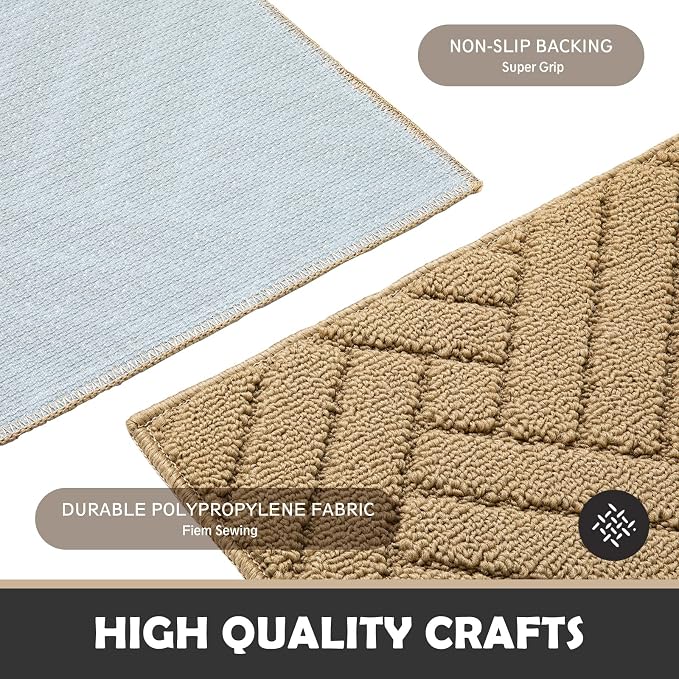 Door Mat Indoor Doormat, Entryway Rug Door Mats Non-Slip Rubber Backing - Image 4