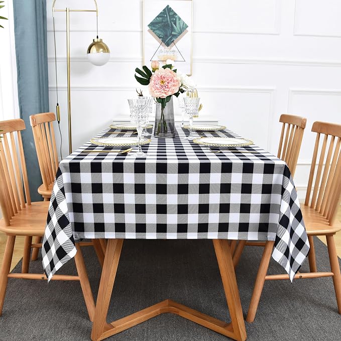 Waterproof Checkered Tablecloth Fabric - Image 9