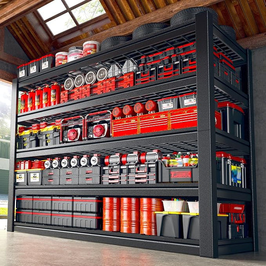 48" W Metal Shelving 5 Tier Garage Shelving 3000LBS Storage Shelves Adjustable by Unknown