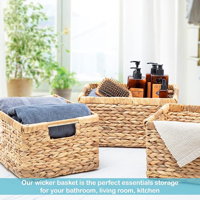 VATIMA Large Rectangular Wicker Basket - Image 7