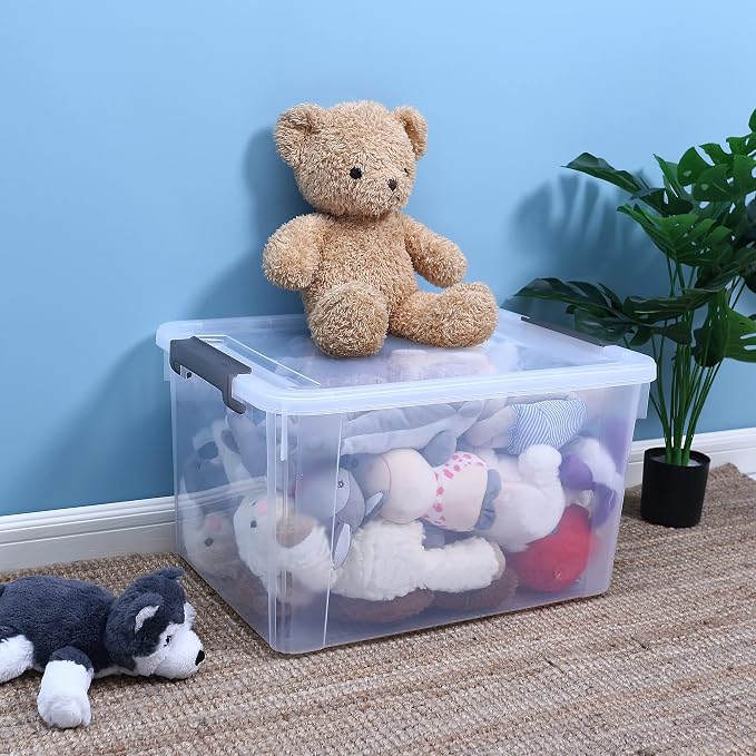 Citylife 6 Packs 58.1 QT Plastic Storage Bins - Image 3