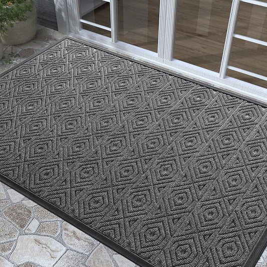 Yimobra Modern Grey 60 x 36 Inch Waterproof Doormat, Non Slip, Stain & Fade by Yimobra