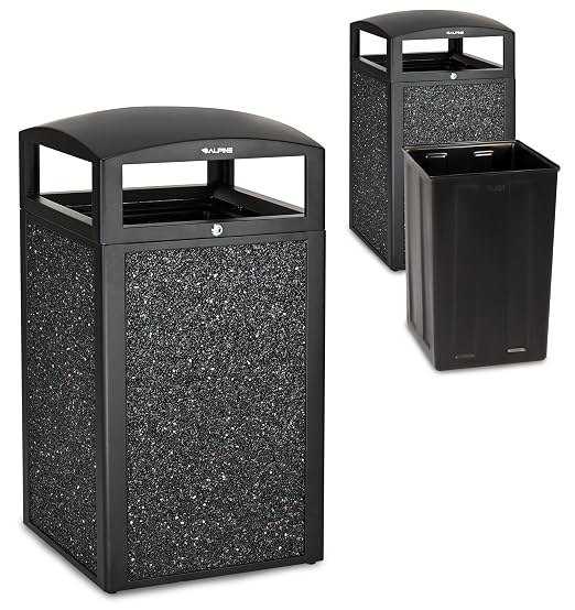 Alpine Outdoor Commercial Trash Can by AlpineIndustries