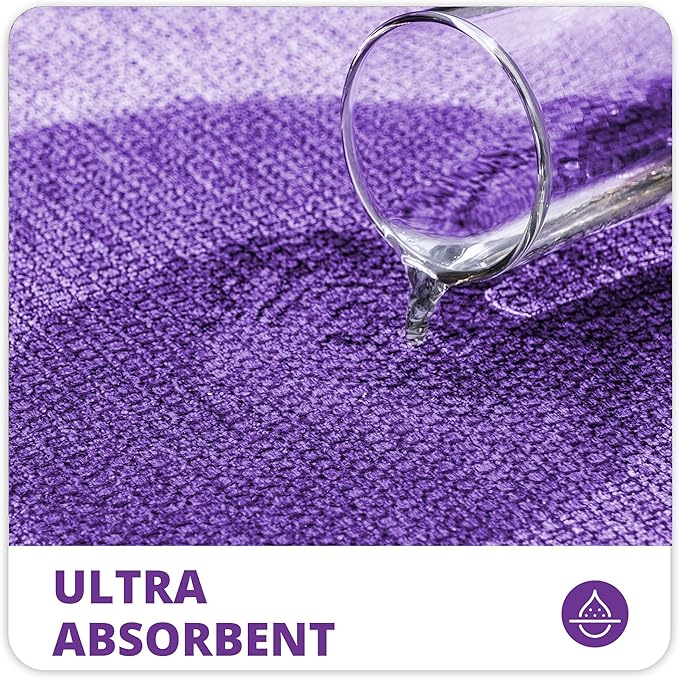 Bath Mat, Ultra Thin Bathroom Runner Rugs, Large Bath Mats - Image 3