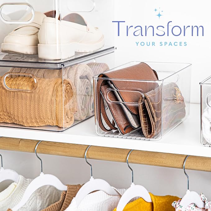 Plastic Food Storage 2 Pack Clear Container Bin - Image 2