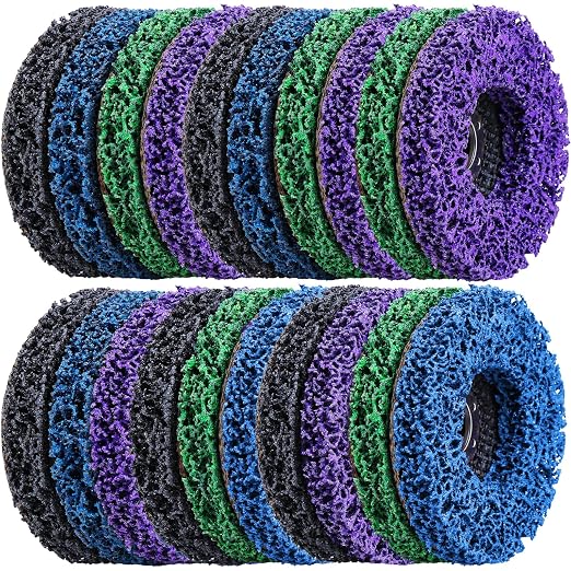 20 Pcs 4" x 5/8" Strip Discs Bulk, Paint Stripping and Rust Removal Wheels - Image 8
