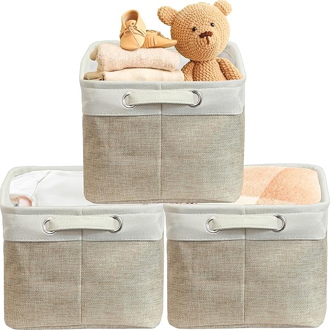 SIMPLE HOUSEWARE Large Fabric Storage Bin, 14.4" x 10" by SimpleHouseware