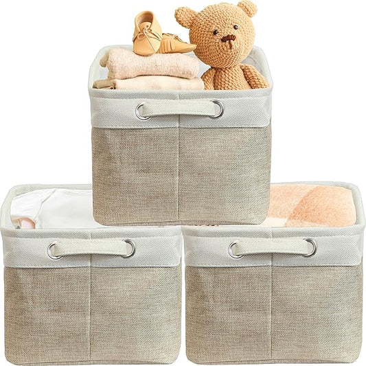 SIMPLE HOUSEWARE Large Fabric Storage Bin, 14.4" x 10" by SimpleHouseware