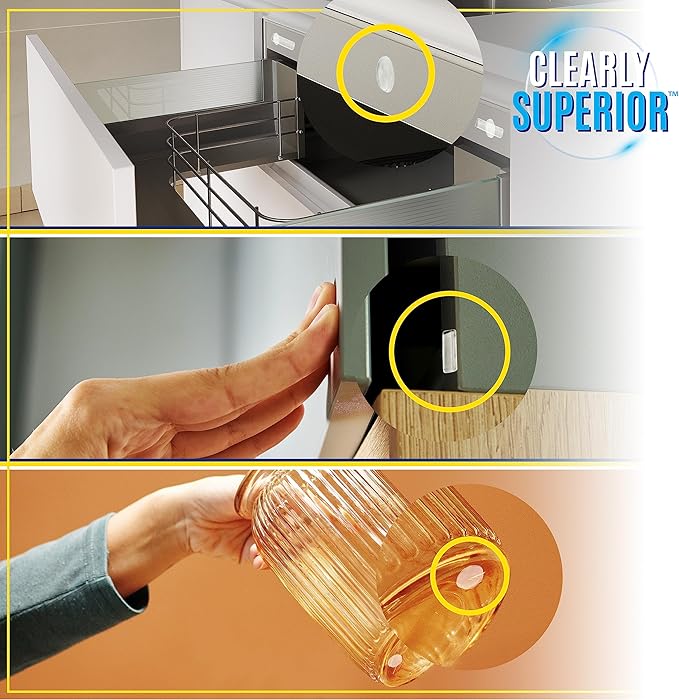 12-Pack Clearly Superior Gel Bumpers. Small Rectangle 1.5" x .5" Protects - Image 4