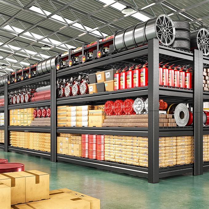 60.1" W Storage Shelves Extra Wide Metal Shelving 2500LBS Garage Shelving - Image 5