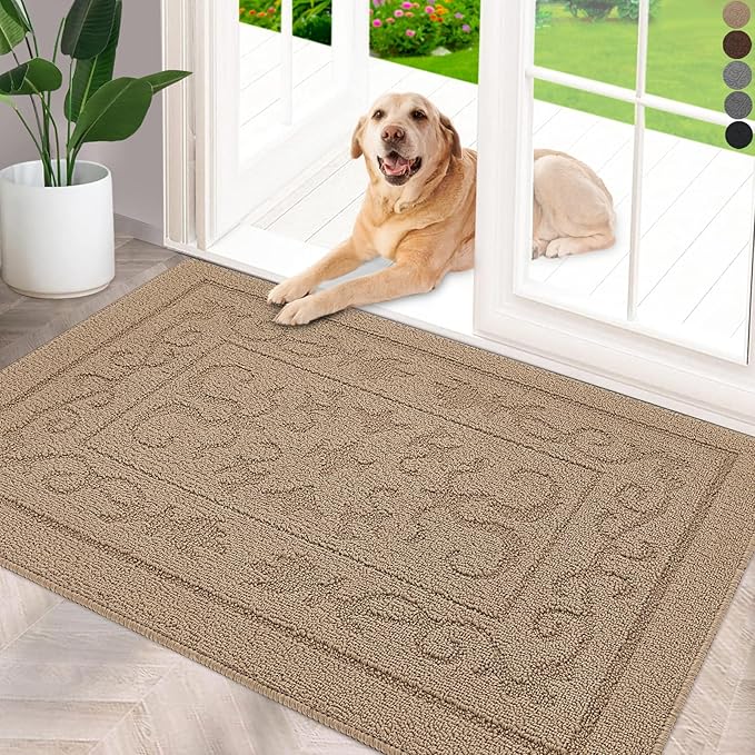 FONEYI Indoor Door Mat 20" x 32", Dirt Trapper Door Mats Non-Slip Entryway Rugs by FONEYI