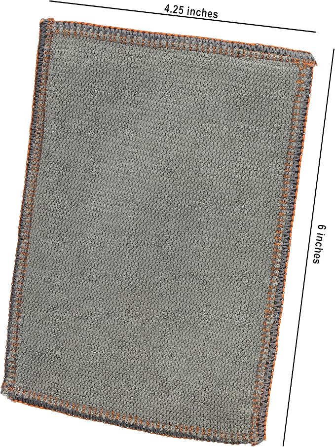 Redecker 2-Ply Woven Copper Scrubbing Cloth & Microfiber Cleaning Wipe – - Image 6