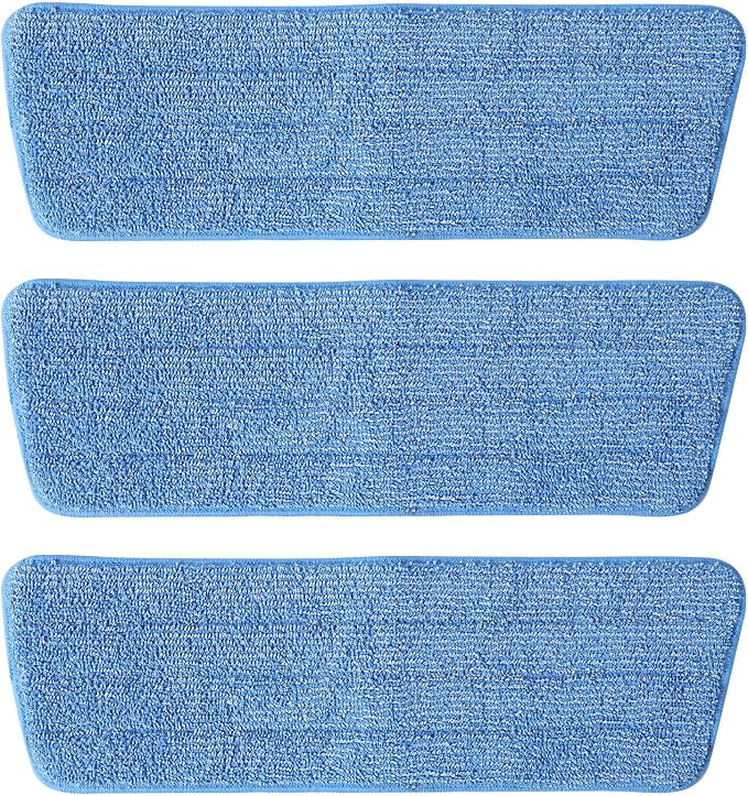 3 Pack Microfiber Mop Pads, Mop Replacement Pads Refills Floor Spray Mop Pads by Unknown