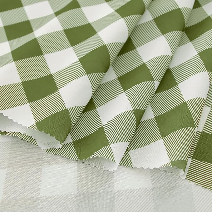 Waterproof Plaid Tablecloth Fabric - Image 2