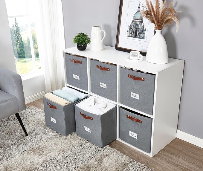 DECOMOMO Storage Cubes, Fabric Organizer Bins - Image 7