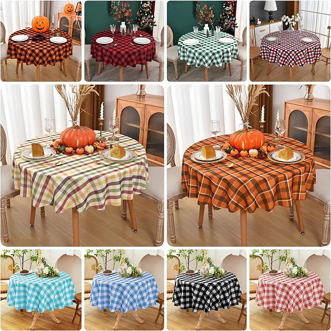 Waterproof Plaid Tablecloth Fabric - Image 6
