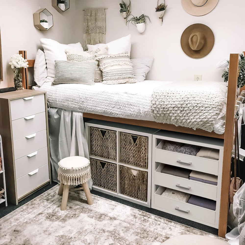 BOLUO Closet Drawers White 3 Drawer Dresser for Closet Organizers and Storage...
