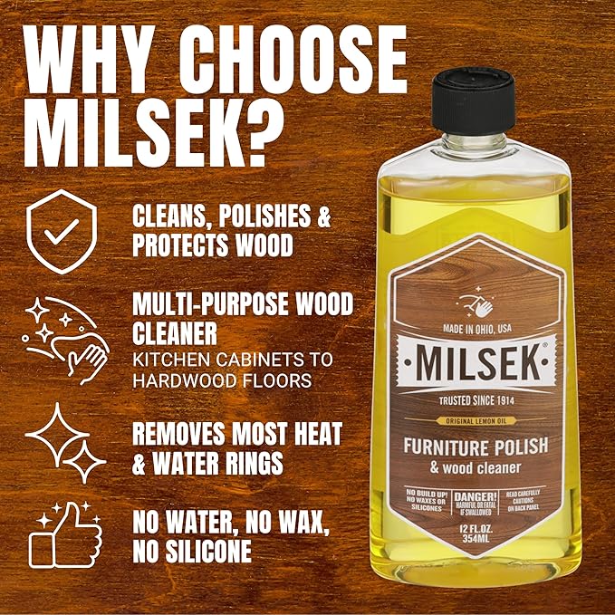 Milsek Furniture Polish and Wood Cleaner - Image 5