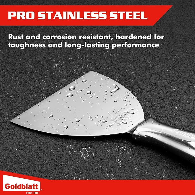 Goldblatt 5" Putty Knife, One-Piece Paint Scraper Tool, All Stainless Steel - Image 4