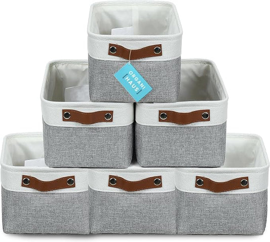 OrganiHaus Small Fabric Storage Bins by OrganiHaus