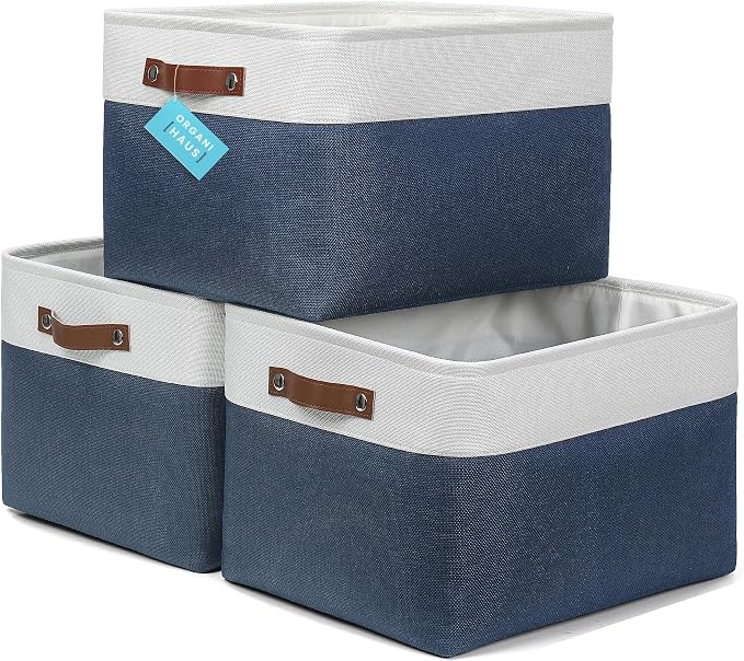 OrganiHaus Extra Large Fabric Storage Bins by OrganiHaus