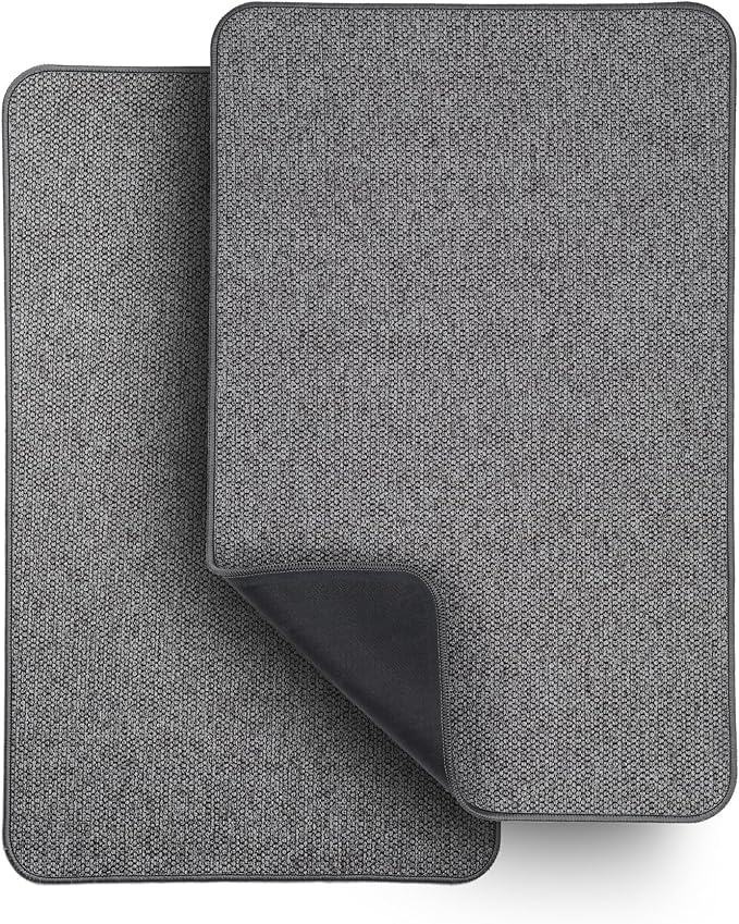 Bath Mat, Ultra Thin Bathroom Rugs, Rubber Bath Mats by BosapDirect