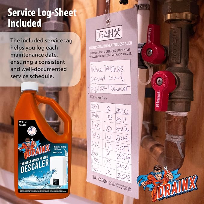 DrainX Tankless Water Heater Flushing Kit Includes Submersible Pump, Liquid - Image 8