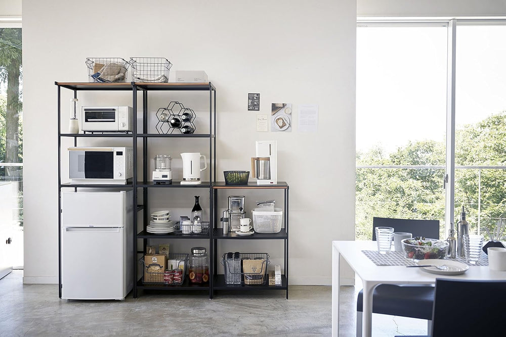 YAMAZAKI Home Tower Kitchen Appliance Storage Rack Metal Shelving Unit - Stan...