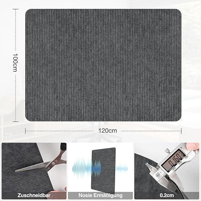 Placoot Desk Chair Mat for Hardwood Floor & Tile 55"x35" Office Chair Mat for - Image 5