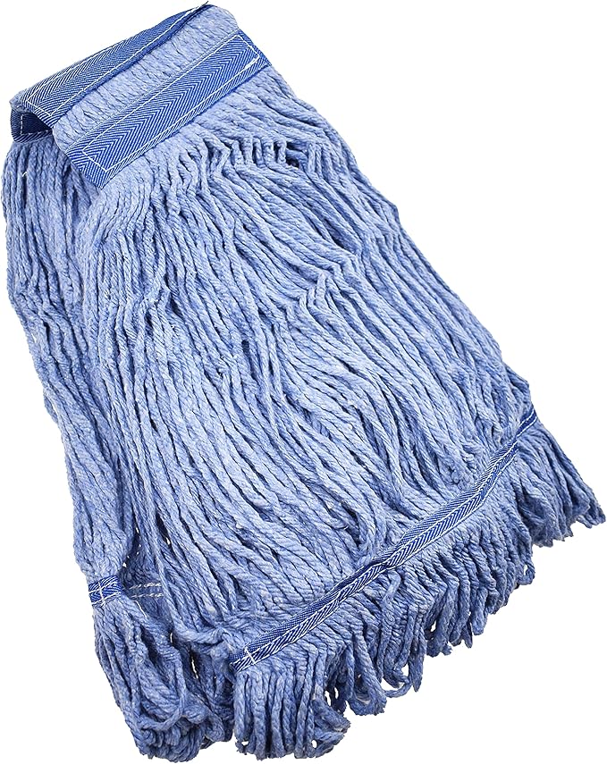 Mop Head Replacement Commercial Heavy Duty String Blue Wet Mop Heads by NIUBEE