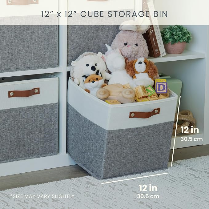 OrganiHaus 12x12 Fabric Storage Bins - Image 2