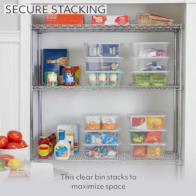 Rubbermaid Cleverstore 6 Qt Clear Storage Bins - Image 3