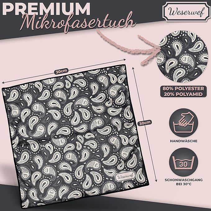 WESERWEF Design Microfiber Glasses Cleaning Cloth – Premium Cleaning Cloth - Image 8