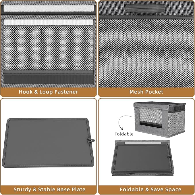 2 Pack Extra Large Trash Bag Holder Dispenser, Oxford Cloth Garbage Bag Storage - Image 6