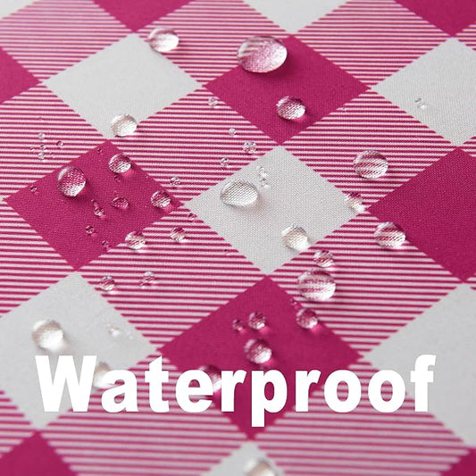 Waterproof Checkered Tablecloth Runner Fabric - Image 2